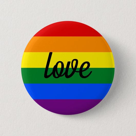 Rainbow Pride Ronde Button 5,7 Cm (Voorkant)