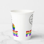 Rainbow Pride Sheep 8oz Paper Cup Papieren Bekers (Rechts)