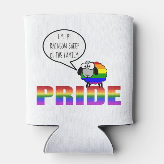 Rainbow Pride Sheep Koelbox Blikjeskoeler (Achterkant)