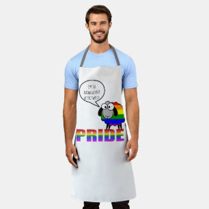 Rainbow Pride Sheep Schort, groot Schort
