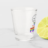 Rainbow Pride Sheep Shot Glass Glas (Links)