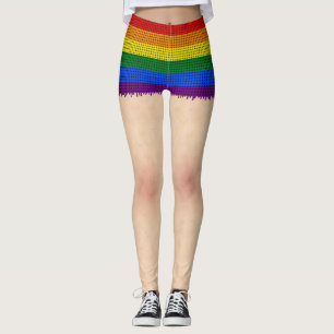Rainbow Pride Shorts-Leggings Leggings
