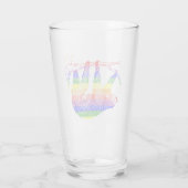 Rainbow Pride-sleuf Drink glas (Achterkant)