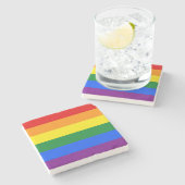 Rainbow Pride Stenen Onderzetter (Zijkant)