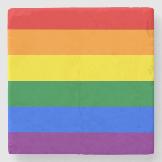 Rainbow Pride Stenen Onderzetter (Voorkant)