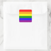 Rainbow Pride stickers - afgerond (Tas)