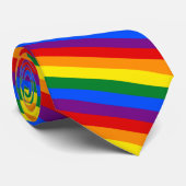 Rainbow Pride Stropdas (Opgerold)