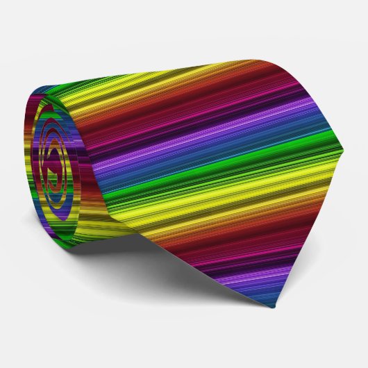 Rainbow Pride Stropdas (Opgerold)