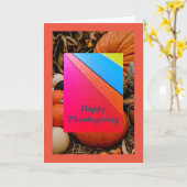 Rainbow Pride Thanksgiving Kaart (Gele Bloem)