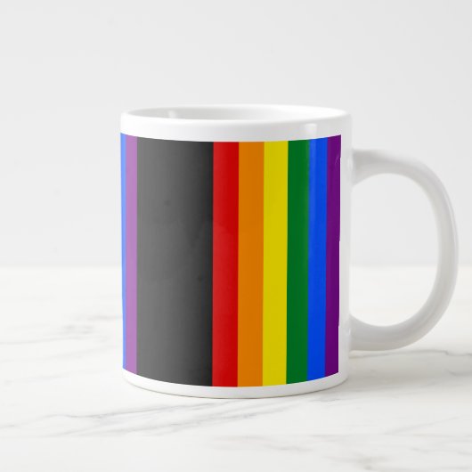 Rainbow Pride Two-Tone Coffee Mok (Rechts)