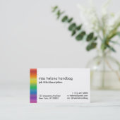 Rainbow Pride Visitekaartje Design Sjabloon (Staand voorkant)