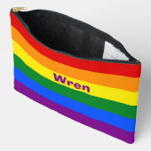 Rainbow Pride Vlag Naam of Monogram Etui (Open)
