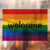 Rainbow Pride Window Cling Raamsticker (Vel 2)