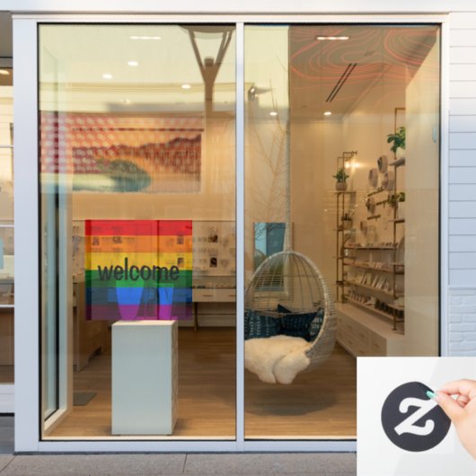 Rainbow Pride Window Cling Raamsticker (Winkelraam)