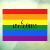 Rainbow Pride Window Cling Raamsticker (Vel 3)