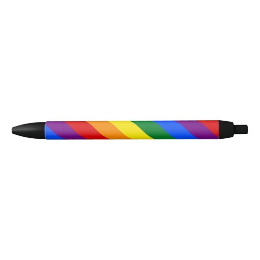 Rainbow Pride Zwarte Inkt Pen (Voorkant)
