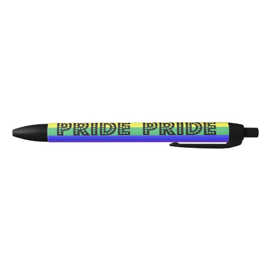 Rainbow Pride Zwarte Inkt Pen (Bodem)