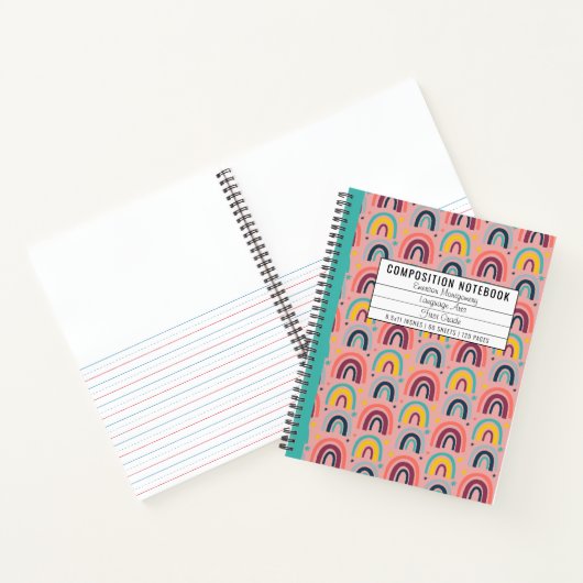 Rainbow Primary Composition Notitieboek Story Jour (Binnen)