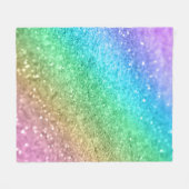 Rainbow Princess Glitter #1 #sjiny Fleece Deken (Voorkant (Horizontaal))