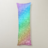 Rainbow Princess Glitter #1 #sjiny Lichaamskussen (Achterkant (Verticaal))