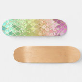 Rainbow Princess Glitter Scales #1 Skateboard (Horizontaal)
