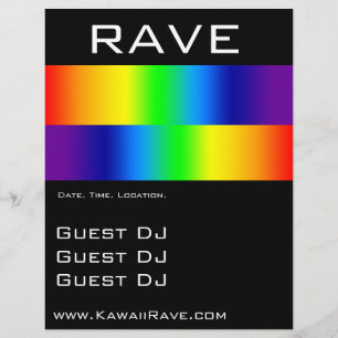 Rainbow Prism Custom Rave Flyers