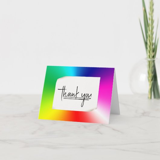 Rainbow Prism Dank u Kaart (Voorkant)