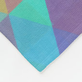 Rainbow Prism Diamond Pattern Fleece Deken (Hoek)