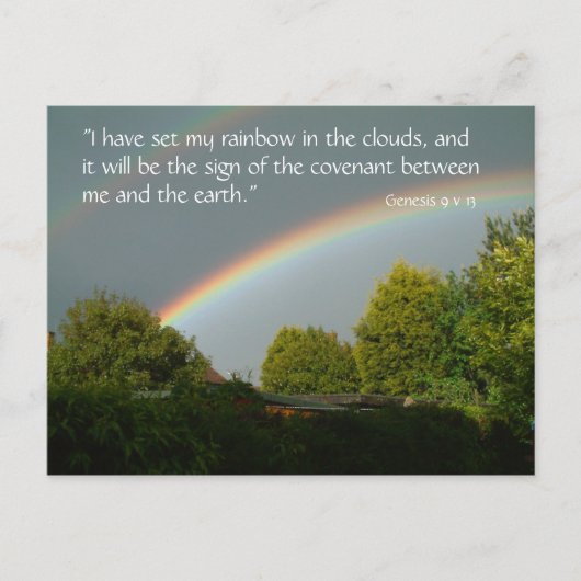 Rainbow Promise, Genèse 9 v 13 | Carte postale (Devant)