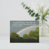 Rainbow Promise, Genesis 9 v 13 | BRIEFKAART (Staand voorkant)