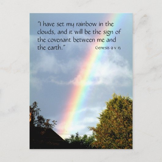 Rainbow Promise, Genesis 9 v 13 | BRIEFKAART (Voorkant)