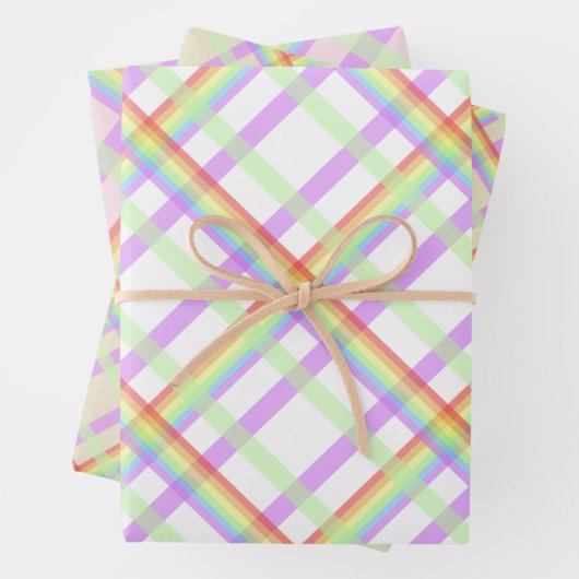 Rainbow Pset Chic Pattern Inpakpapier Vel (In situ)