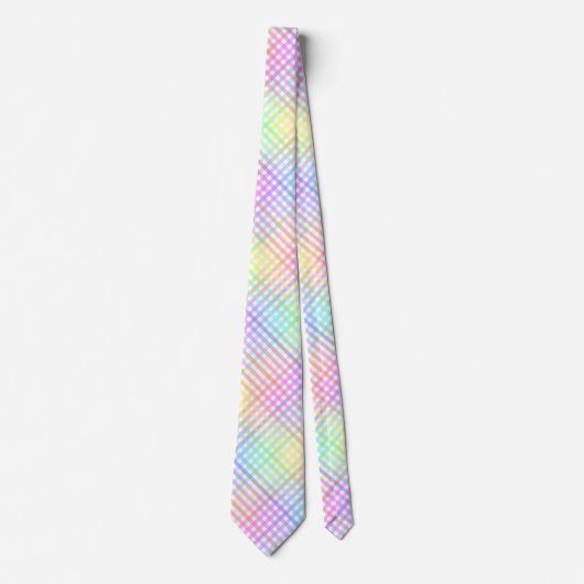 Rainbow Pset Pattern Stropdas (Voorkant)