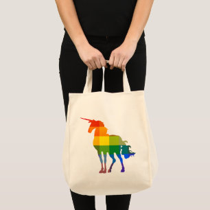 Rainbow Pset Unicorn LGBTQ Pride Tote Bag