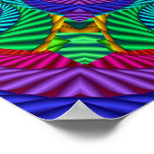 Rainbow Psychedelic Fractal Kaleidoscope Poster (Hoek)