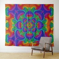 Rainbow Psychedelic Fractal Kaleidoscope