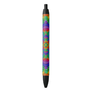 Rainbow  Psychedelic Fractal Kaleidoscope Zwarte Inkt Pen