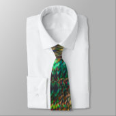Rainbow Psychedelic Neon Cravate - super brillant! (Attaché)