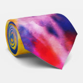 *~* Rainbow Psychodelic Retro Hipster Tie Dye Stro Stropdas (Opgerold)