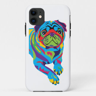 Rainbow Pug iPhone 11 Hoesje