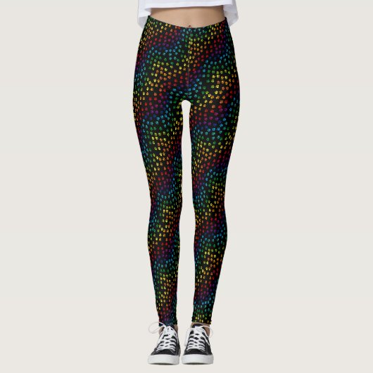Rainbow puppy!! leggings (Voorkant)