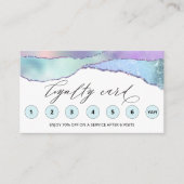 *~* Rainbow QR LOGO Récompense Carte de fidélité M (Devant)