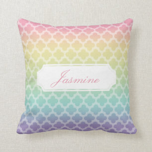 Rainbow Quatrefoil - Aangepaste piloot Kussen