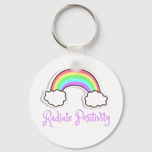 Rainbow Radiate Radiate positivity, positieve ment Sleutelhanger
