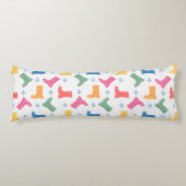 Rainbow Rain Boots Rainy Day Parade Collectie Lichaamskussen (Voorkant)