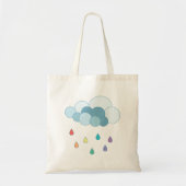 Rainbow Rain Cloud Tote Bag (Voorkant)