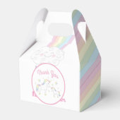 Rainbow Raindrop Baby shower Sprinkle Bedankdoosjes (Achterkant)