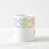 Rainbow Ram Sterrenbord Gepersonaliseerde Mok (Center)