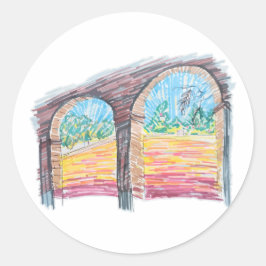 Rainbow Ranch Ronde Sticker