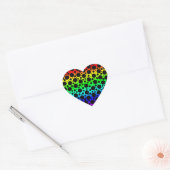 Rainbow Random Polka Dots Sticker Labels (Envelop)